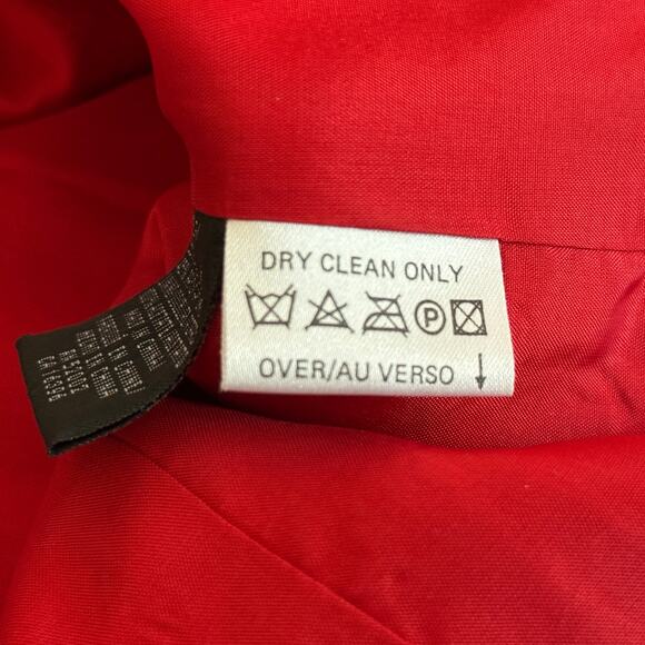 Liz Claiborne Classics Red Linen‑Blend Short‑Sleeve Blazer, Women’s Size 12 - Picture 6 of 7